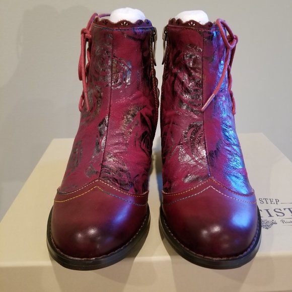Spring Step L'ARTISTE LIZEIT bootie. Bordeaux Multi Size EU 35 US 5 - Picture 4 of 9